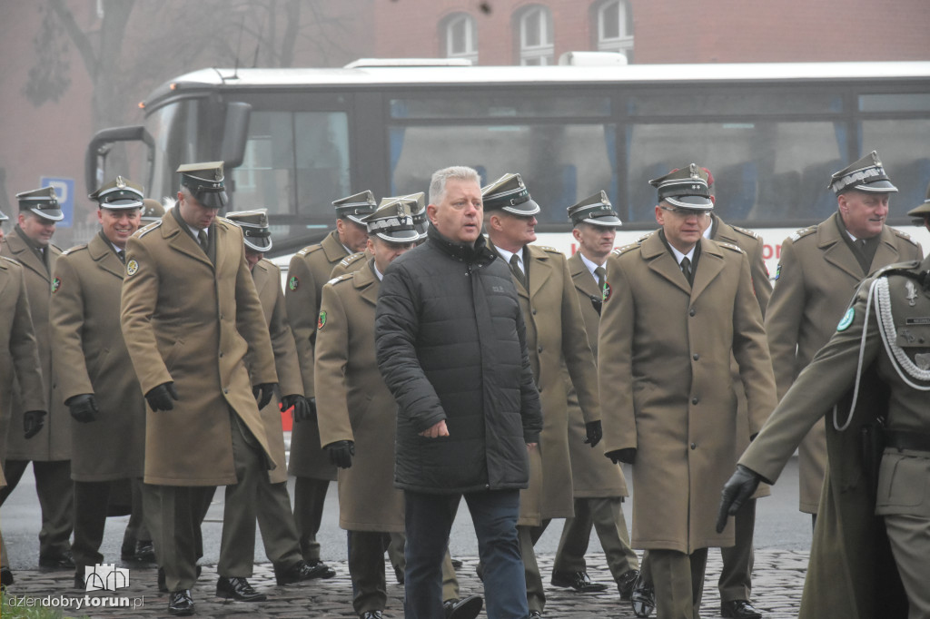 Przemarsz wojsk ulicami Torunia