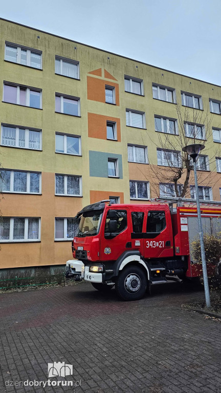 Akcja służb w bloku przy Rydygiera