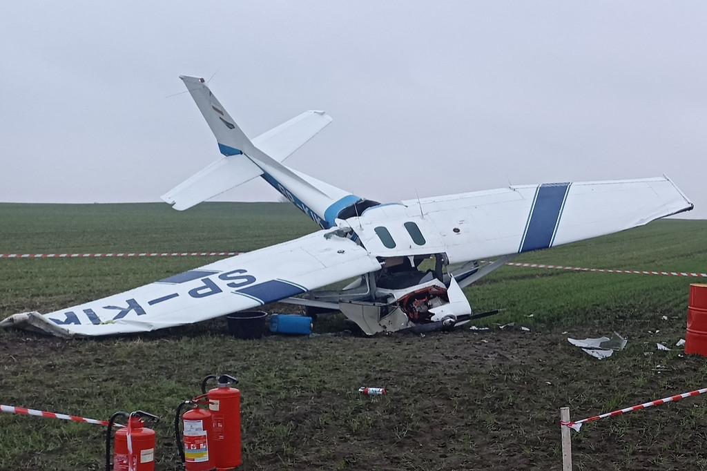 Wypadek z udziałem samolotu Cessna