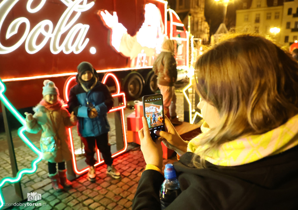 Ciężarówka Coca-Coli w Toruniu