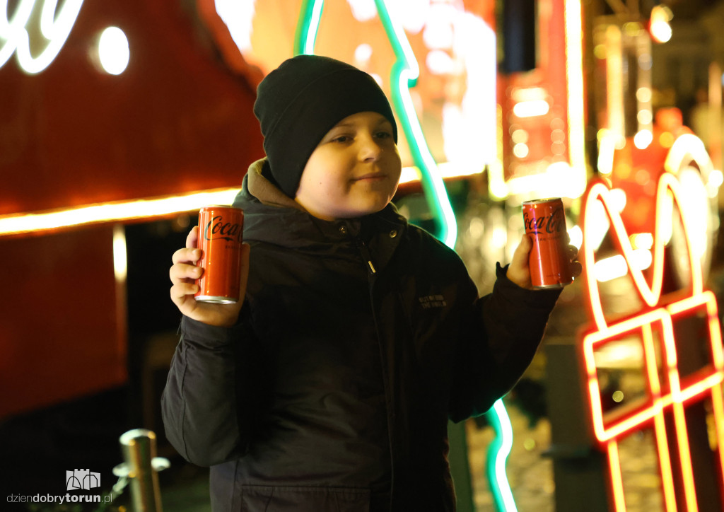 Ciężarówka Coca-Coli w Toruniu