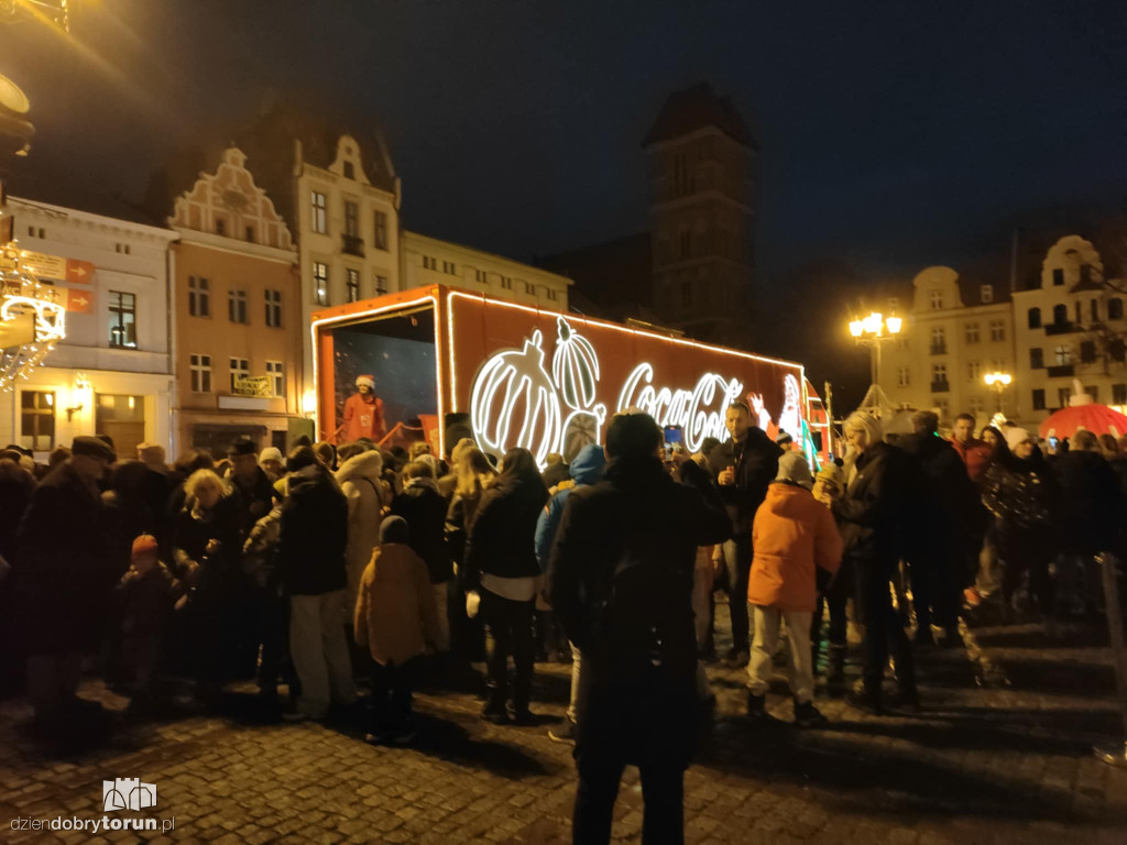 Ciężarówka Coca-Coli w Toruniu