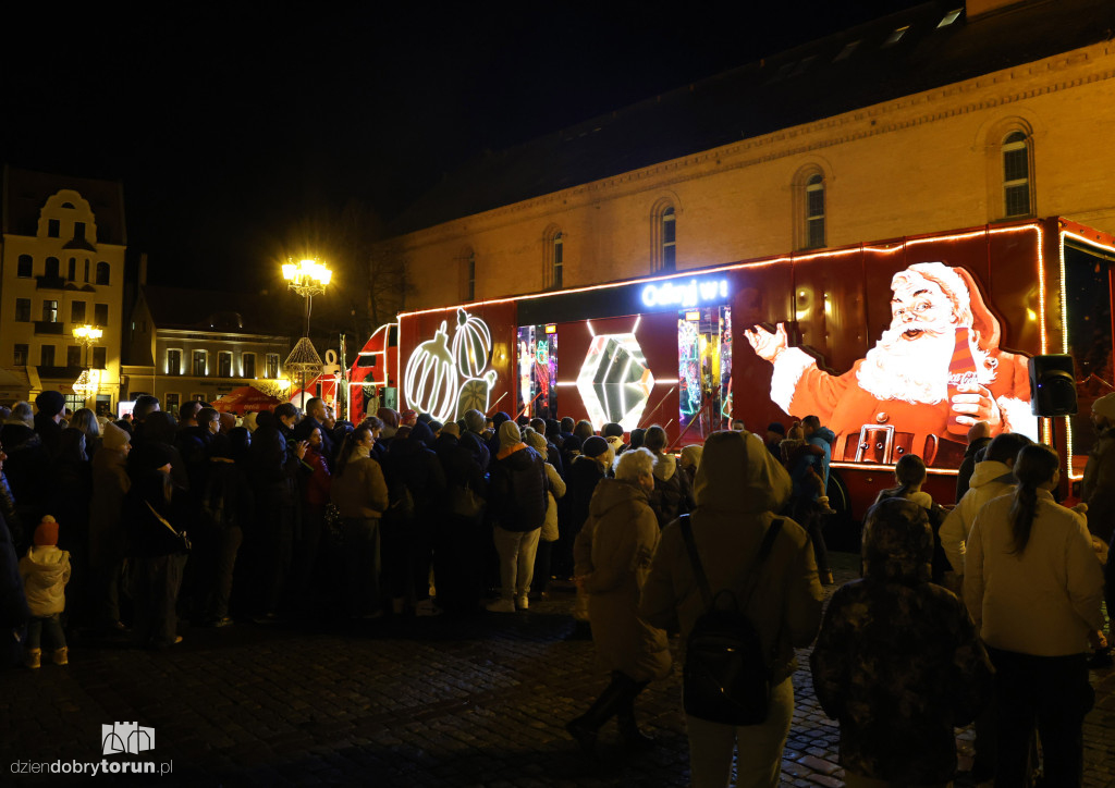 Ciężarówka Coca-Coli w Toruniu