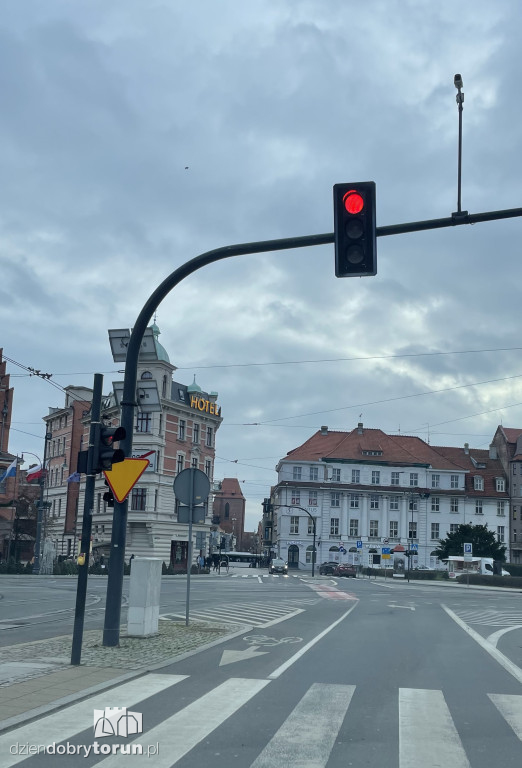 Autobusowe blokady na starówce