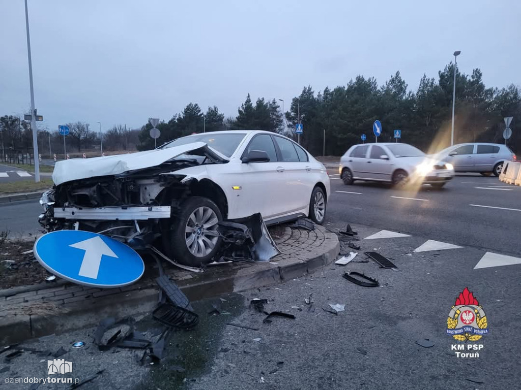 Wypadek na Polnej w Toruniu