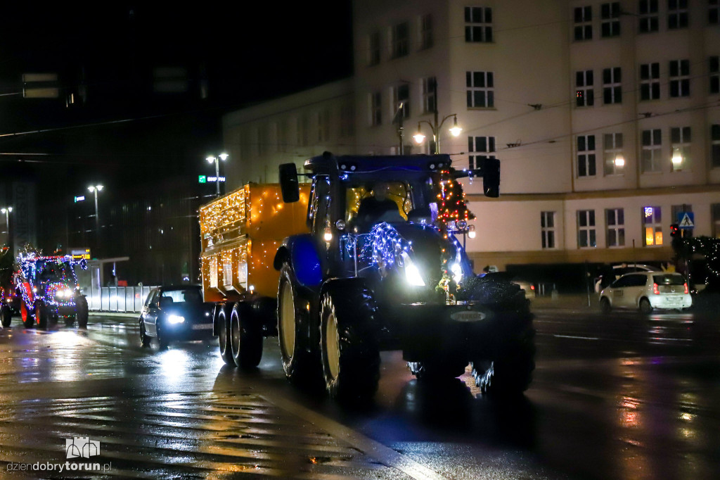 Przejazd rolników przez Toruń