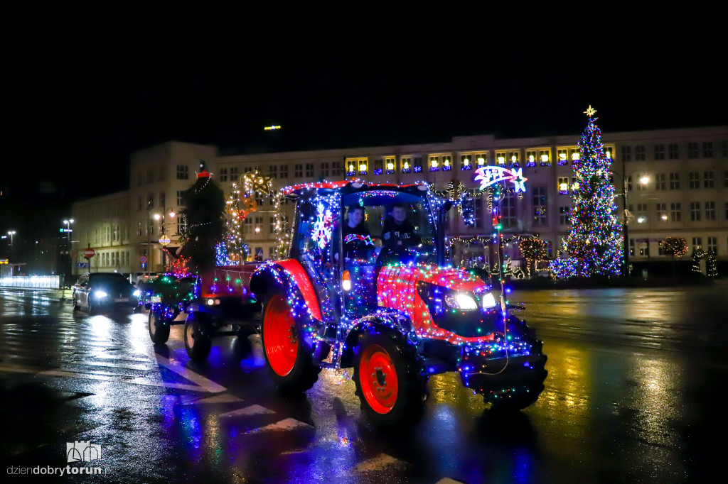 Przejazd rolników przez Toruń