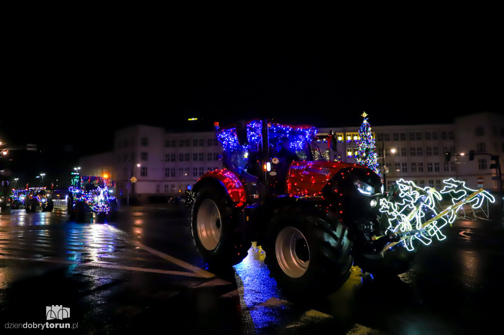 Przejazd rolników przez Toruń