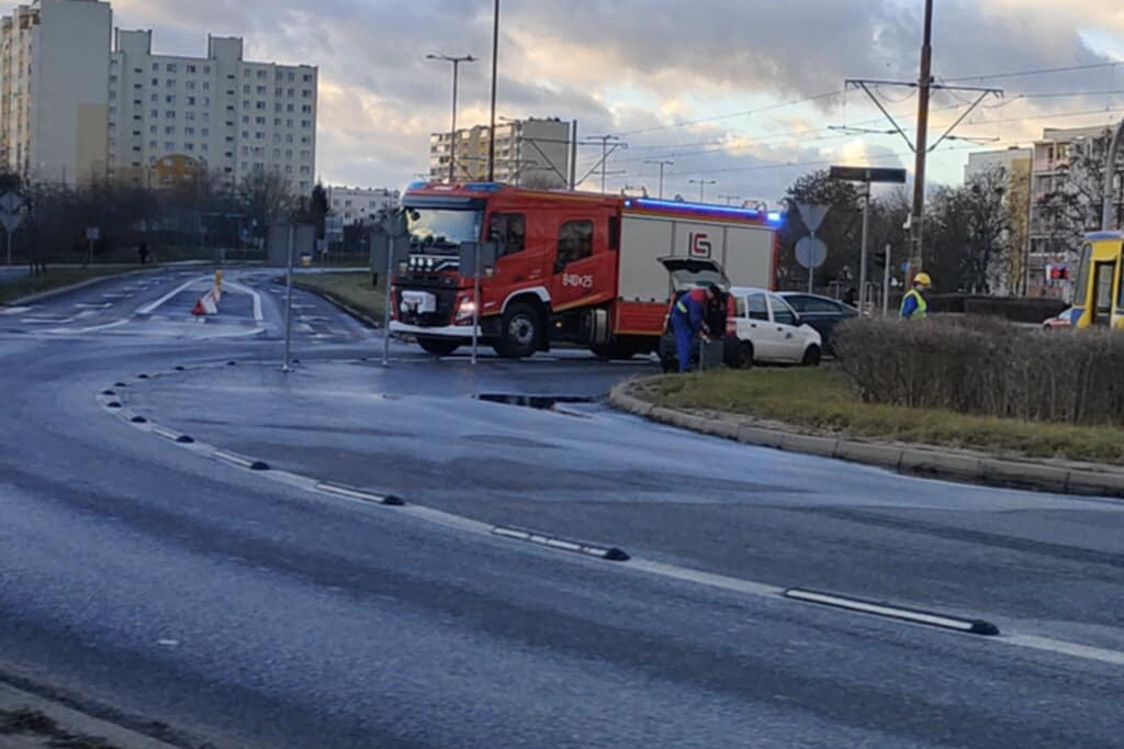 Wypadek przy szpitalu dziecięcym