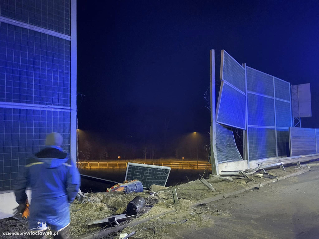 Zderzenie ciężarówek na autostradzie A1