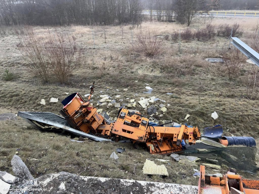 Zderzenie ciężarówek na autostradzie A1