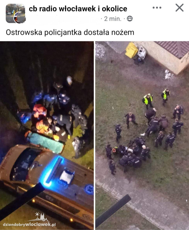 Policyjna akcja na Ostrowskiej