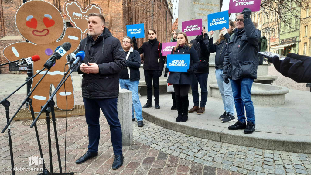 Adrian Zandberg w Toruniu