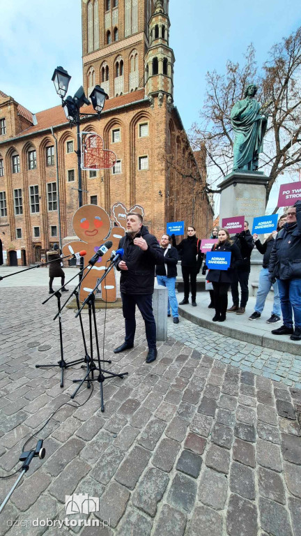 Adrian Zandberg w Toruniu