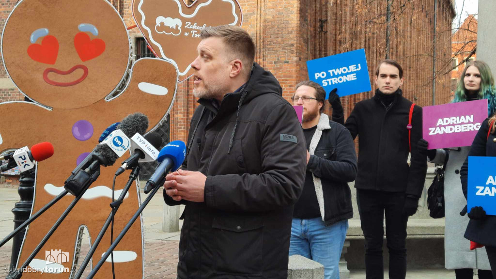 Adrian Zandberg w Toruniu