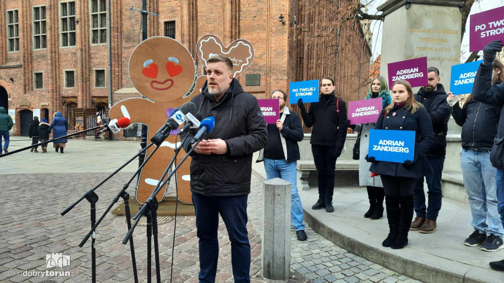 Adrian Zandberg w Toruniu