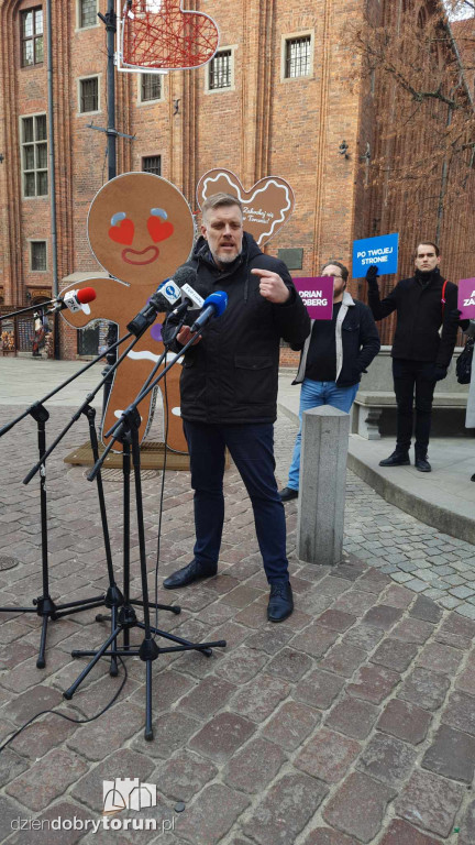 Adrian Zandberg w Toruniu