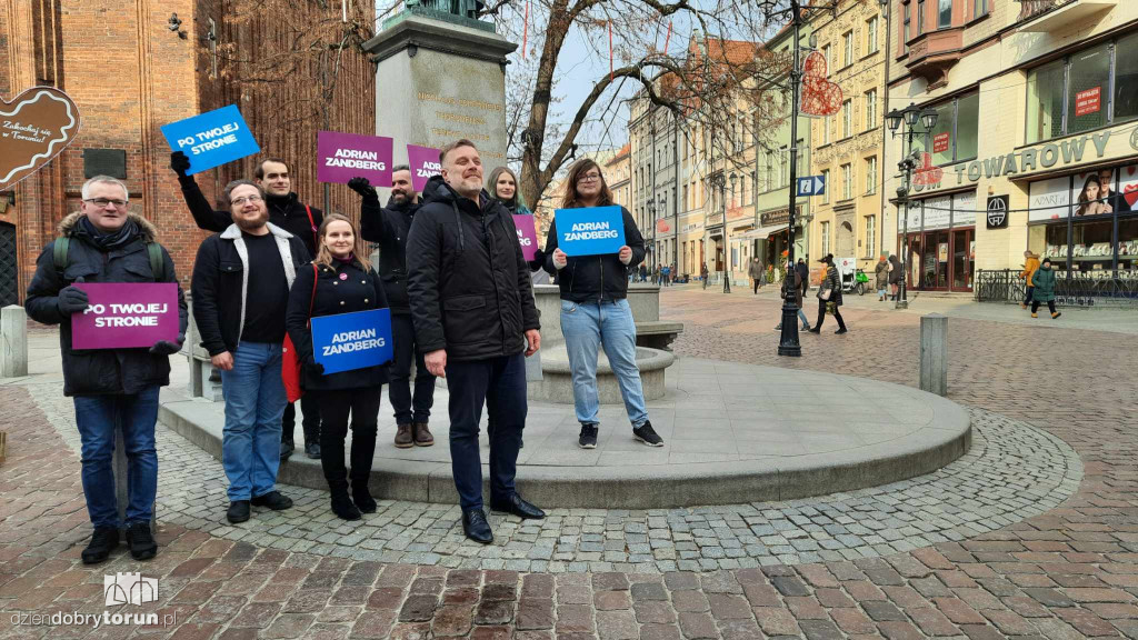 Adrian Zandberg w Toruniu