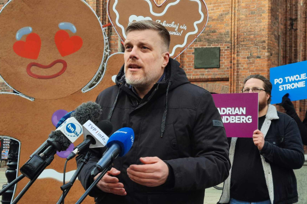 Adrian Zandberg w Toruniu