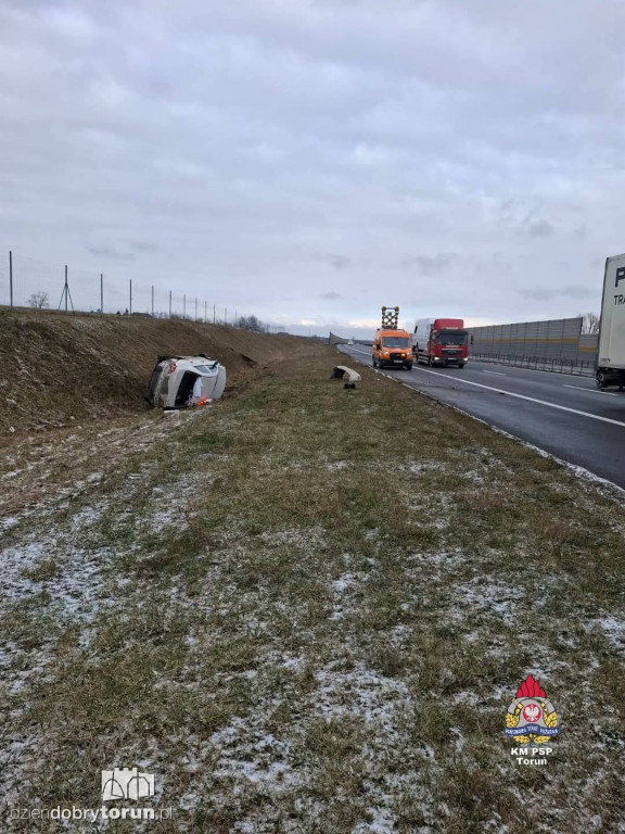 Wypadek na A1 pod Toruniem