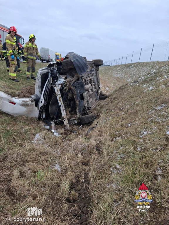 Wypadek na A1 pod Toruniem