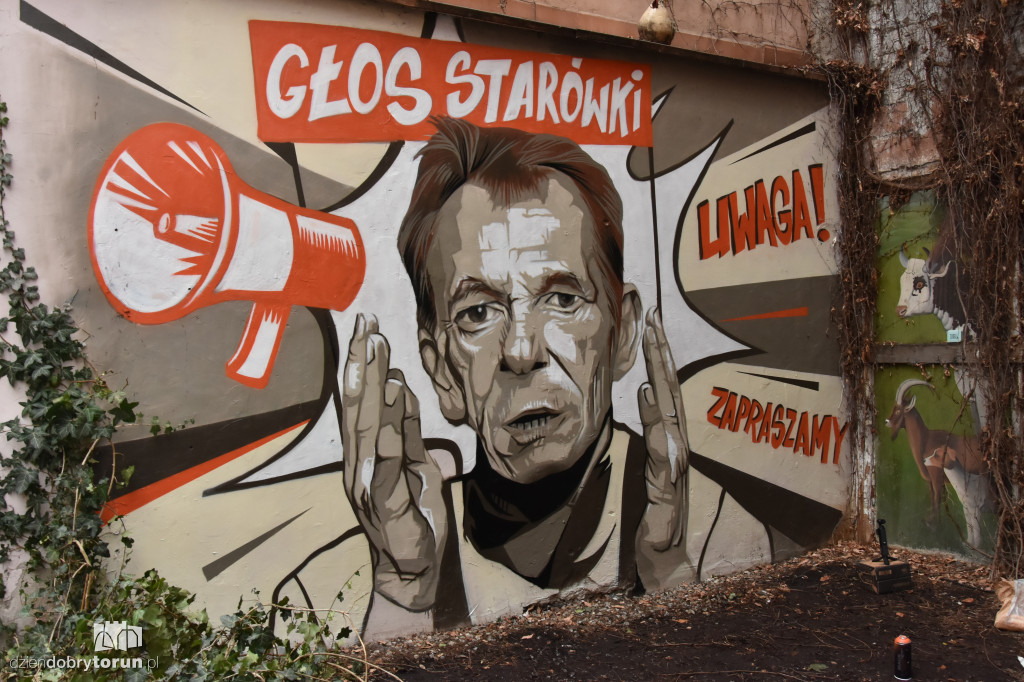 Nowy mural na starówce