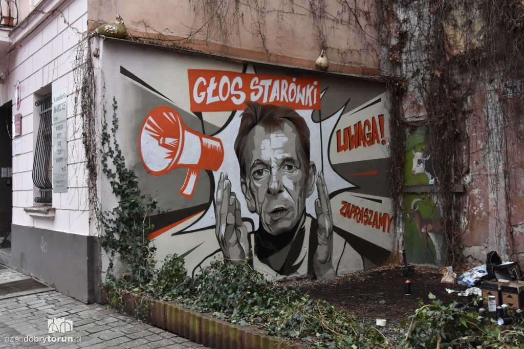 Nowy mural na starówce