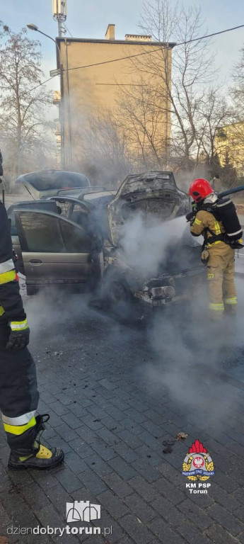 Pożar na Łódzkiej w Toruniu