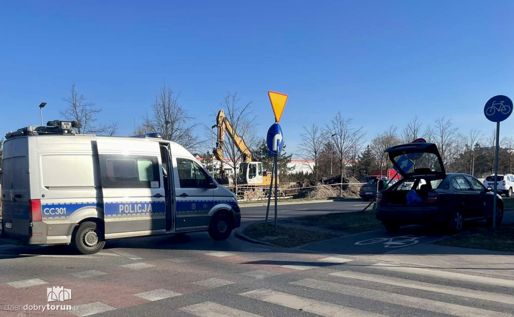 Kolizja na średnicówce w Toruniu