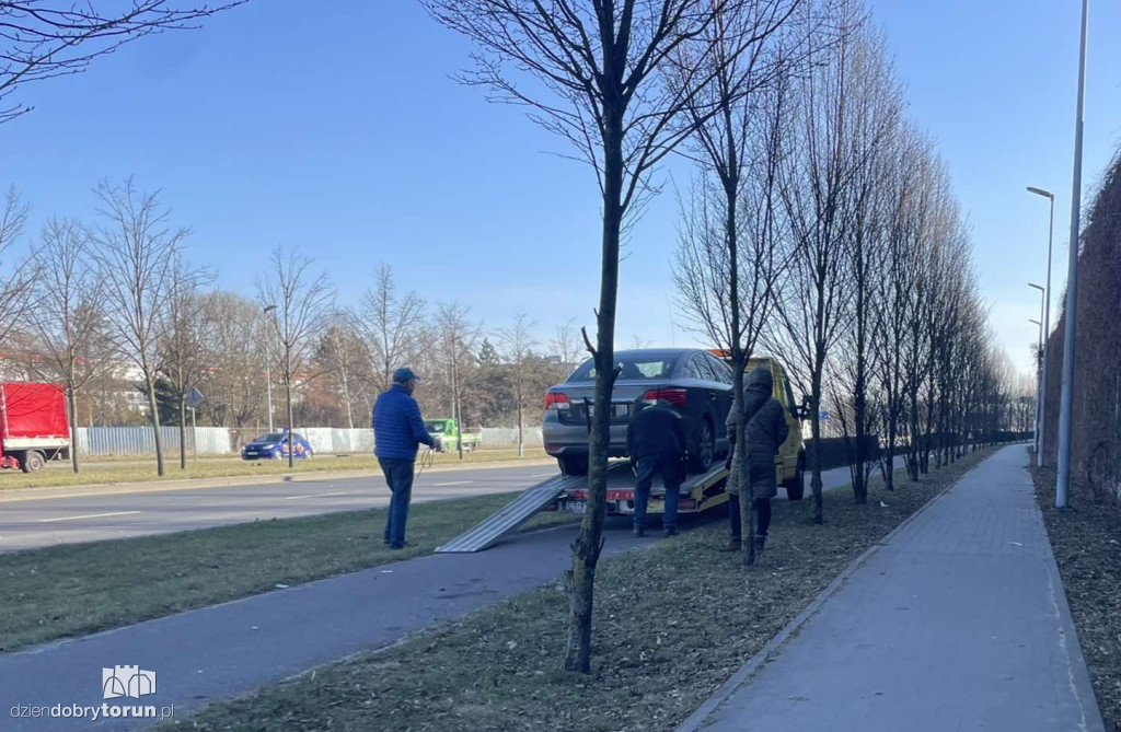 Kolizja na średnicówce w Toruniu