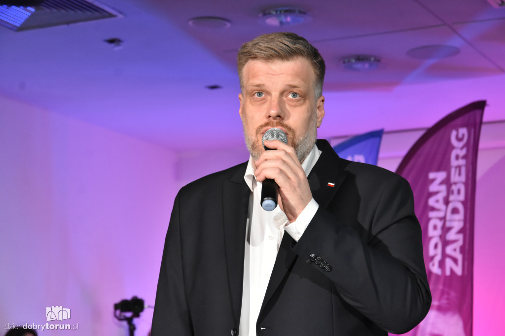 Adrian Zandberg na spotkaniu z wyborcami