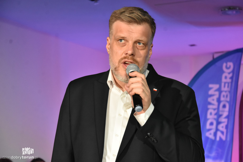 Adrian Zandberg na spotkaniu z wyborcami