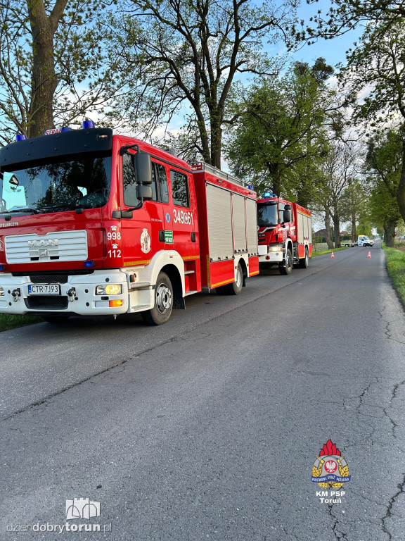 Wieczorne zderzenie w Łysomicach!