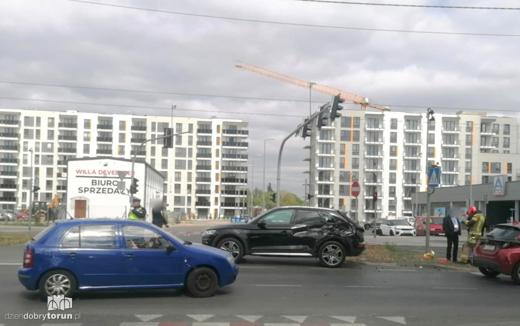 Kolizje na na Szosie Lubickiej i Łyskowskiego