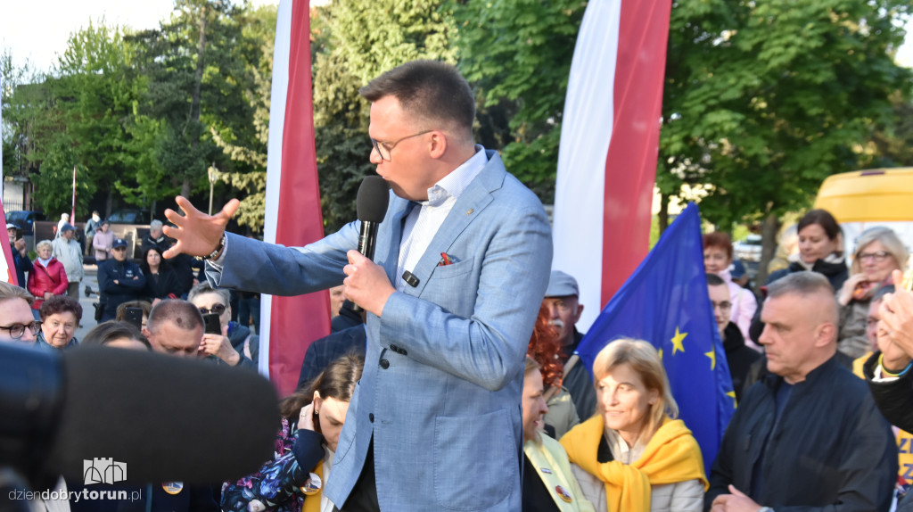Szymon Hołownia w Ciechocinku