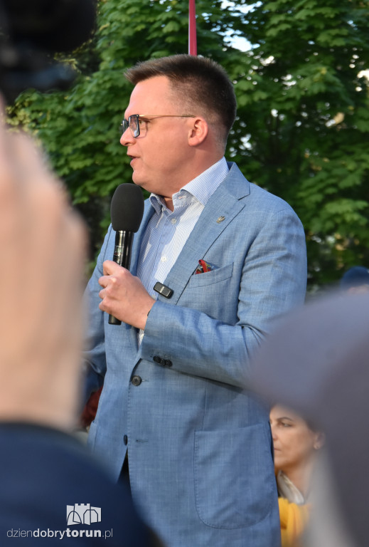 Szymon Hołownia w Ciechocinku