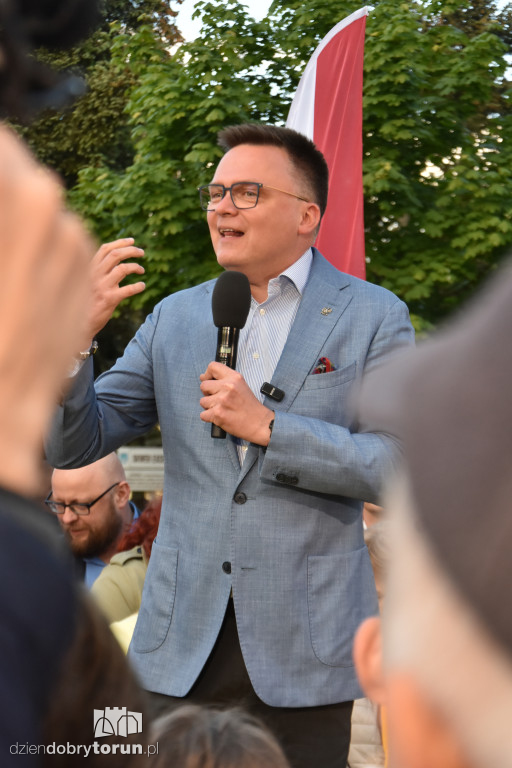 Szymon Hołownia w Ciechocinku