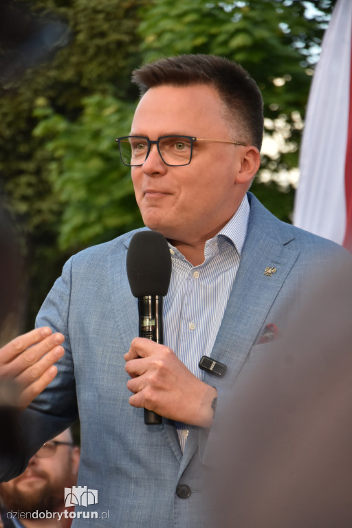 Szymon Hołownia w Ciechocinku