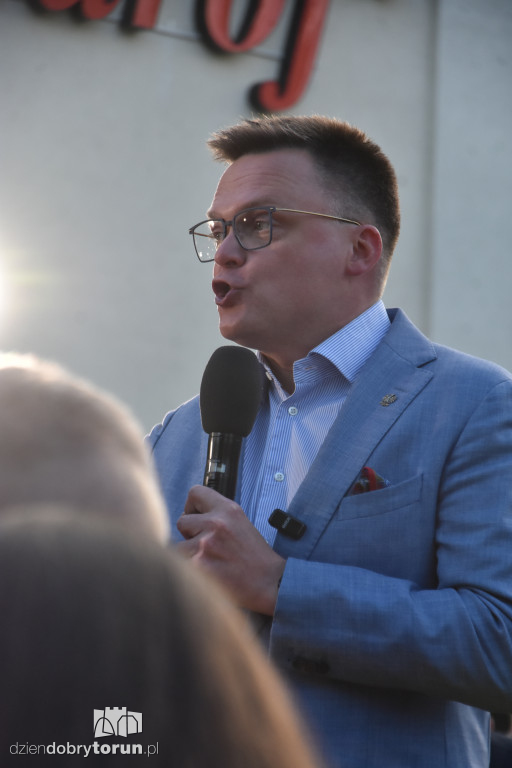 Szymon Hołownia w Ciechocinku