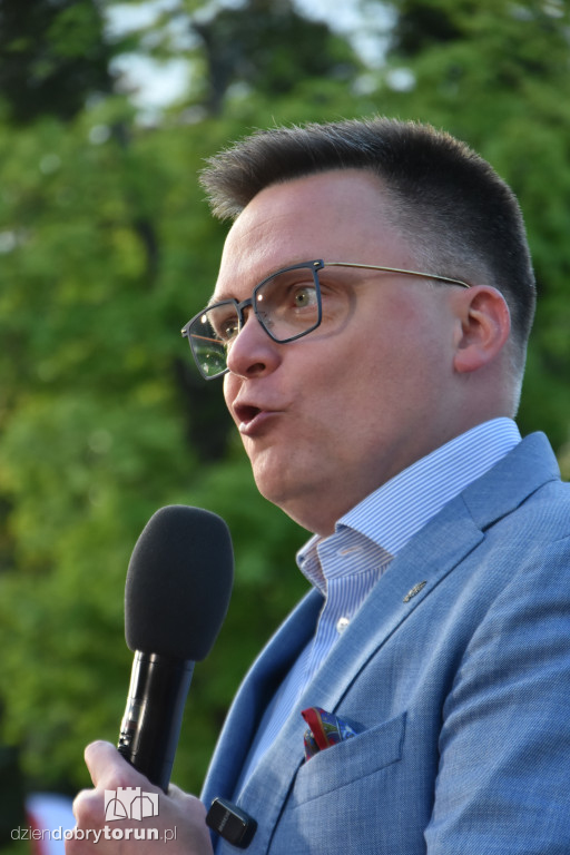 Szymon Hołownia w Ciechocinku