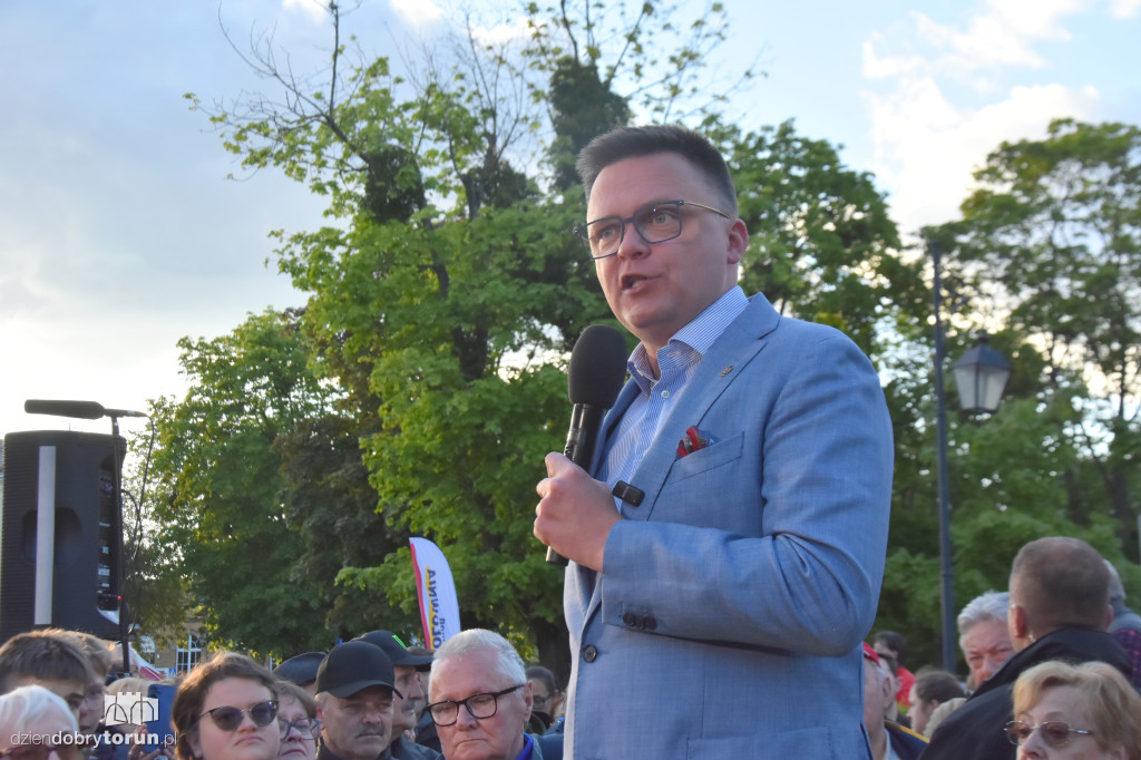 Szymon Hołownia w Ciechocinku