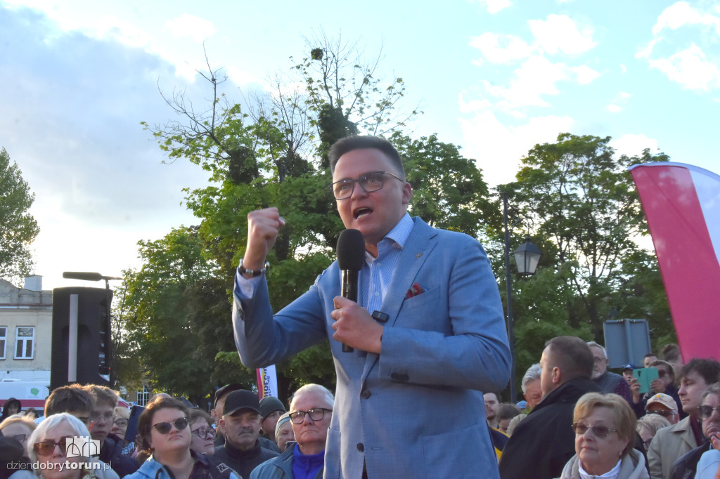 Szymon Hołownia w Ciechocinku