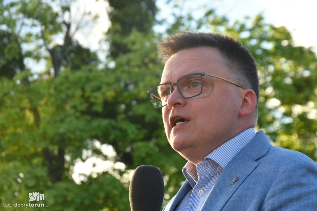 Szymon Hołownia w Ciechocinku