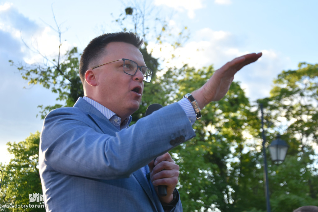 Szymon Hołownia w Ciechocinku
