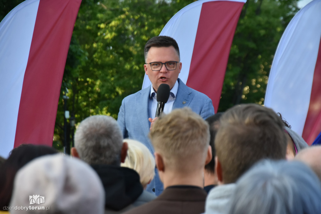Szymon Hołownia w Ciechocinku