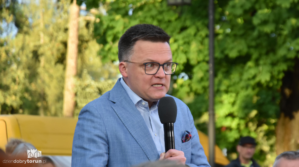 Szymon Hołownia w Ciechocinku
