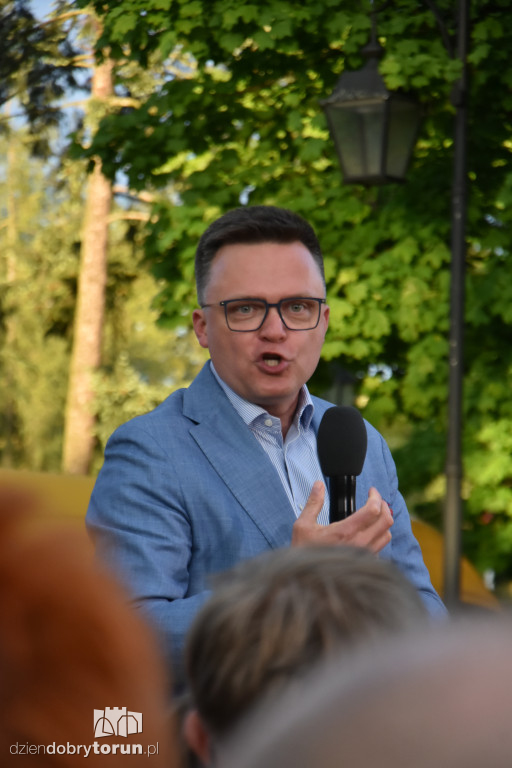 Szymon Hołownia w Ciechocinku