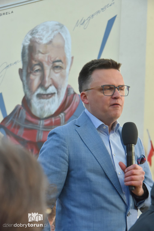 Szymon Hołownia w Ciechocinku
