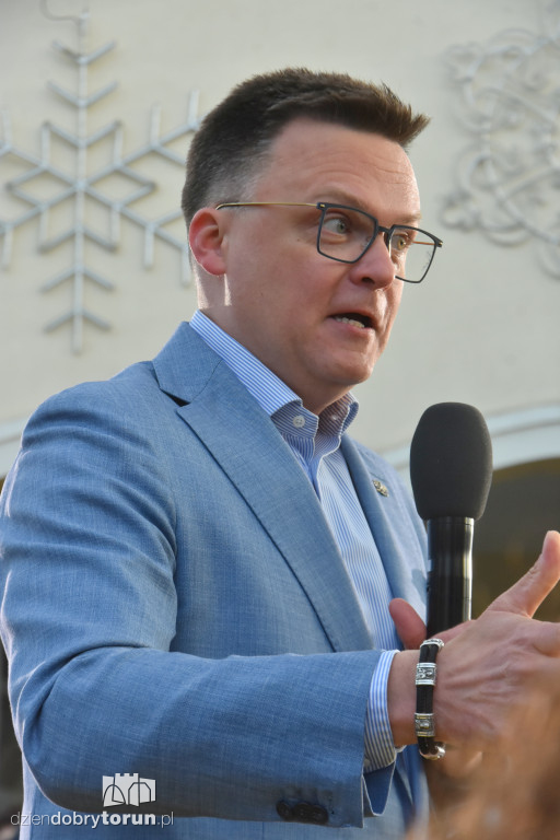 Szymon Hołownia w Ciechocinku