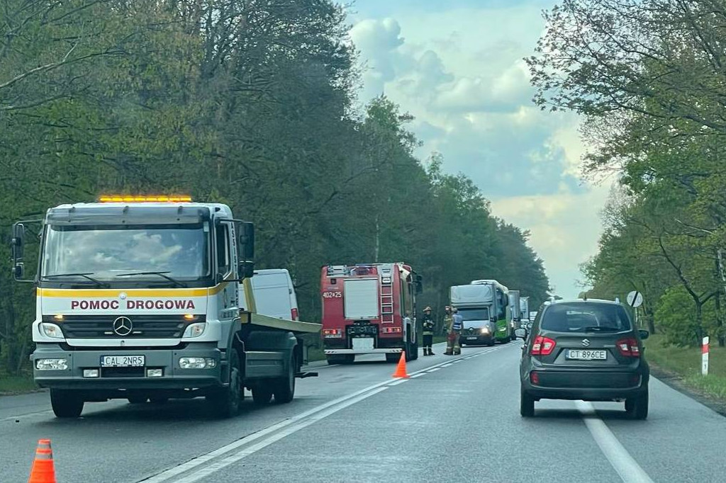 Groźny wypadek na DK91